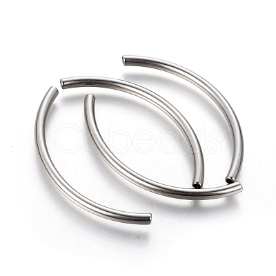 Non-Tarnish 304 Stainless Steel Tube Beads X-STAS-G192-19P-1