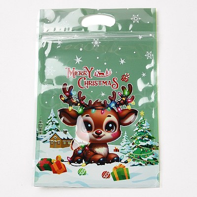 Christmas Theme Plastic Resealable Bags ABAG-Q053-07B-1