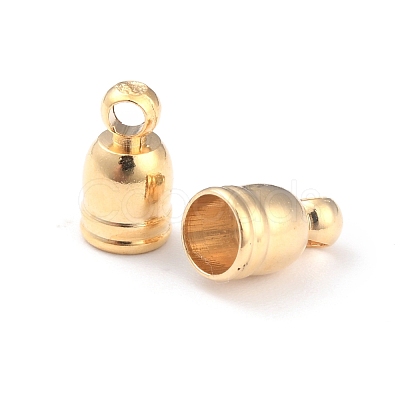 Brass Cord End Cap for Jewelry Making KK-O139-14A-G-1