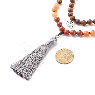 Buddhist Necklace NJEW-JN03848-1
