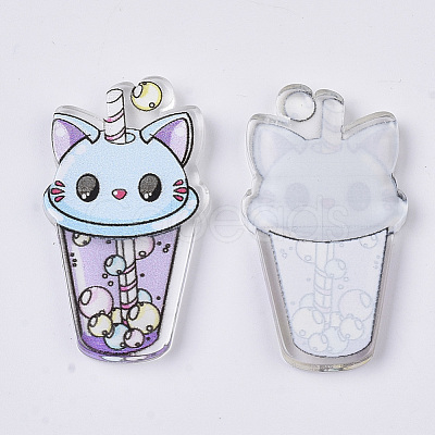 PVC Plastic Kitten Cabochons X-KY-R016-01-1