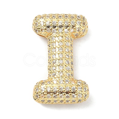 Rack Plating Brass Micro Pave Cubic Zirconia Pendants KK-Q790-01I-G-1