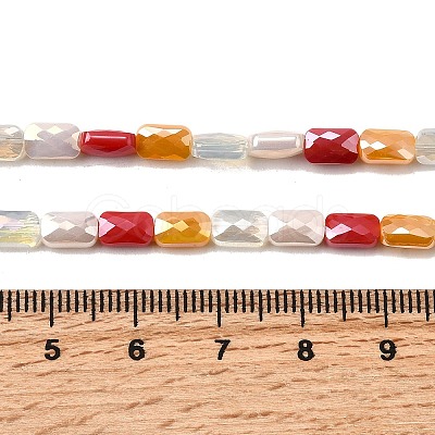 Electroplate Glass Beads Strands EGLA-D300-05-06-1