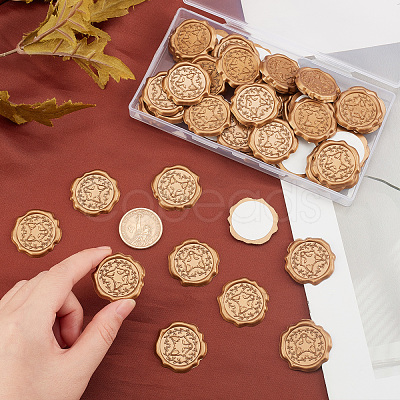 60Pcs Adhesive Wax Seal Stickers DIY-CP0006-30-20-1