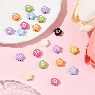 20Pcs Baking Paint Alloy Beads FIND-YW0010-75-1