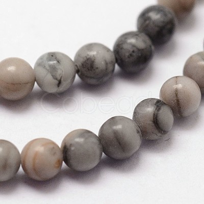 Natural Polychrome Jasper/Picasso Stone/Picasso Jasper Beads Strands G-N0191-01-2mm-1