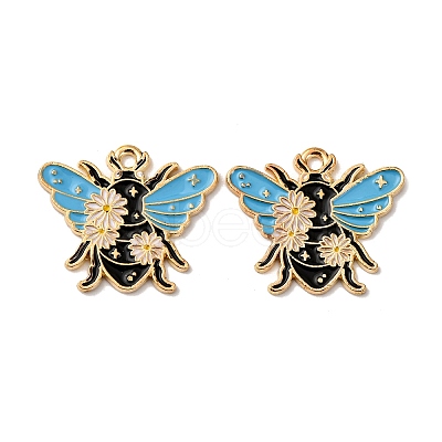 Alloy Enamel Pendants FIND-H051-01A-G-1