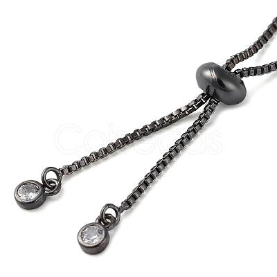 Rack Plating Adjustable Brass Slider Bracelet Making KK-M269-25-1