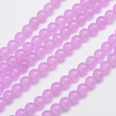 Natural & Dyed Malaysia Jade Bead Strands G-A146-6mm-A17-1