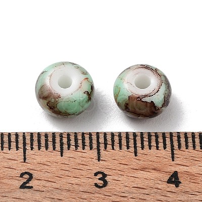 Spray Painted Glass Beads SEED-M011-05A-02-1