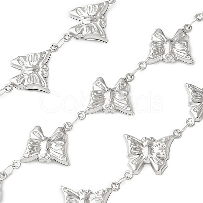 304 Stainless Steel Butterfly Link Chains CHS-Z004-11P-1
