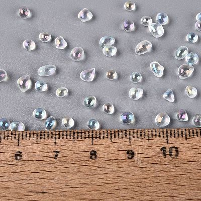 Transparent Electroplate Glass Beads EGLA-Q138-01A-1