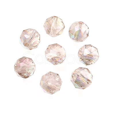 Electroplate Transparent Round Glass Beads GL-CBA6A73-AB04-1