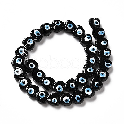 Handmade Evil Eye Lampwork Beads Strands LS-LAMP-E023-07B-03-1