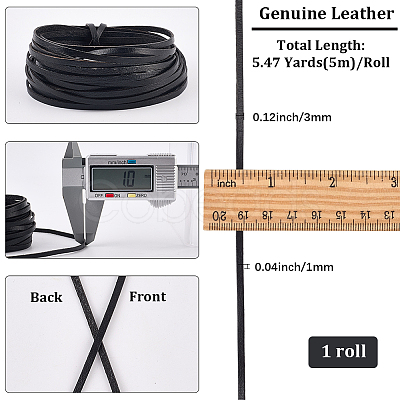 5M Cowhide Leather Cords for DIY Craft WL-GF0001-25A-01-1