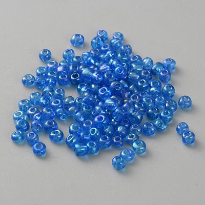 Transparent Glass Seed Beads GLAA-WH0032-34F-1