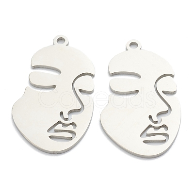 Non-Tarnish 304 Stainless Steel Pendants STAS-P276-01C-P-1