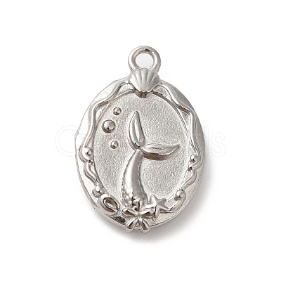 304 Stainless Steel Pendants STAS-D049-03D-1