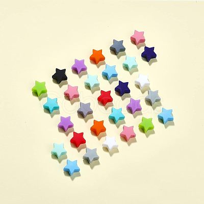 84Pcs 14 Colors Silicone Beads SIL-CA0001-26-1