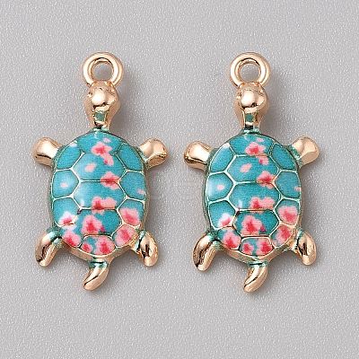 Alloy Enamel Pendants FIND-CJC0027-01G-04-1