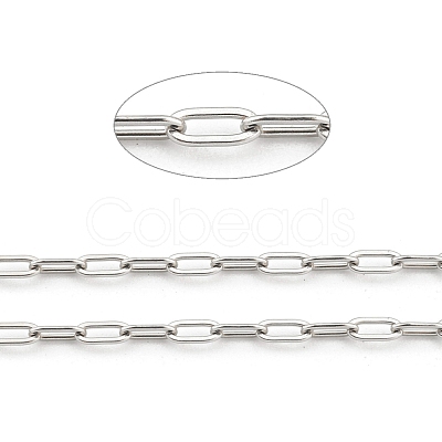 Non-Tarnish 304 Stainless Steel
Paperclip Chains STAS-H111-03P-1
