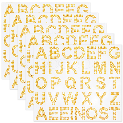 4 Sheets Rhinestone Stickers DIY-SP0003-92B-1