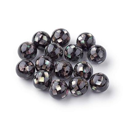 Natural Black Lip Shell Beads SSHEL-Q298-16mm-10-1
