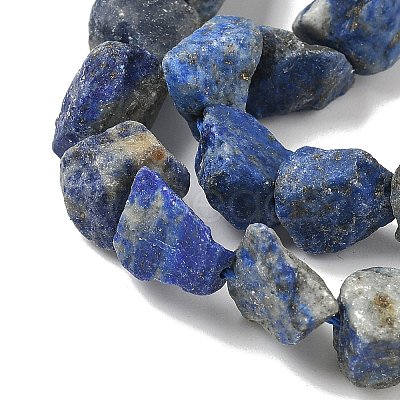 Raw Rough Natural Lapis Lazuli Beads Strands G-M453-D06-1