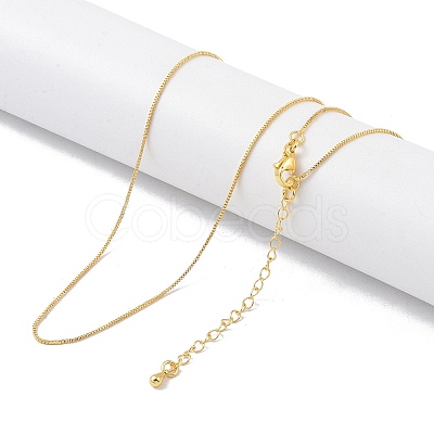 Brass Chain Necklaces NJEW-P309-10G-1