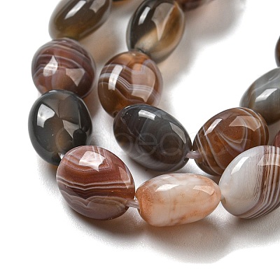 Natural Botswana Agate Beads Strands G-NH0015-C03-01-1