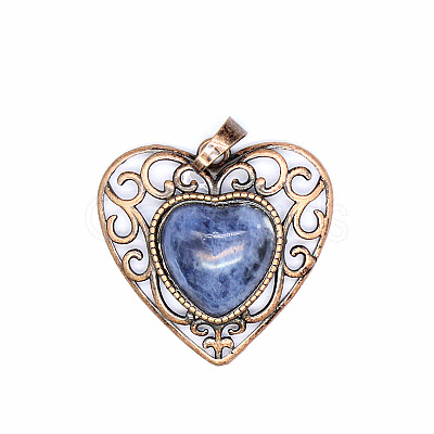 Retro Hollow Natural Sodalite Pendants PW-WGAB5DC-03-1