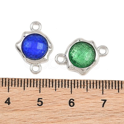 Alloy Resin Sun Connector Charms RE-CBA4818-03B-1