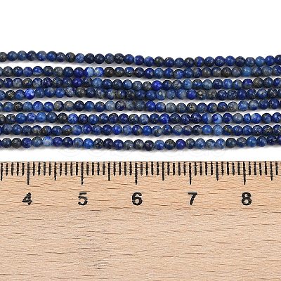 Natural Lapis Lazuli Beads Strands G-L628-A01-2mm-02-1