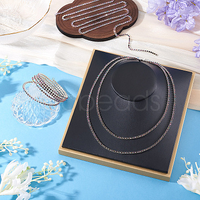 5Yards Alloy Glass Rhinestone Cup Chains AJEW-TA0002-63-1