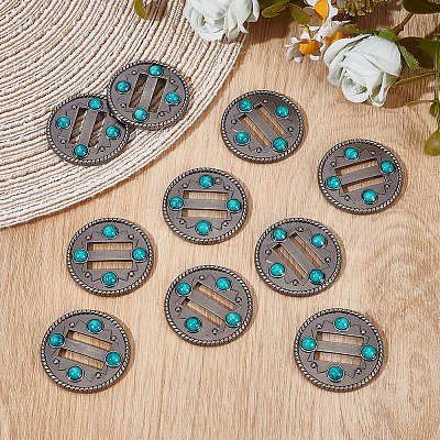 10Pcs Alloy Plastic Buckles FIND-CY0001-90-1