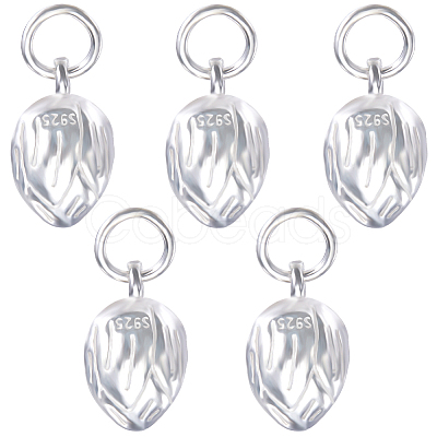 5Pcs 925 Sterling Silver Charms STER-BBC0005-35S-1
