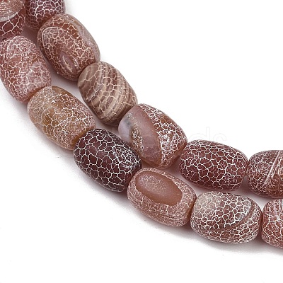 Natural Weathered Agate Beads Strands G-NH0047-B02-01-1