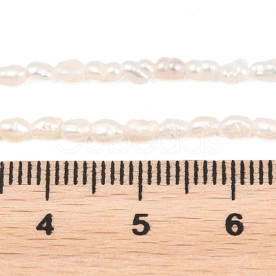 Natural Cultured Freshwater Pearl Beads Strands PEAR-D003-01D-01-1