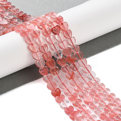 Cherry Quartz Glass Beads Strands G-M403-A18-02-1