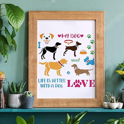 Plastic Reusable Drawing Painting Stencils Templates DIY-WH0172-302-1
