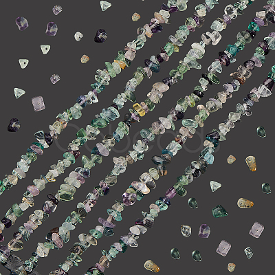 3 Strands Natural Fluorite Beads Strands G-PA0001-37-1