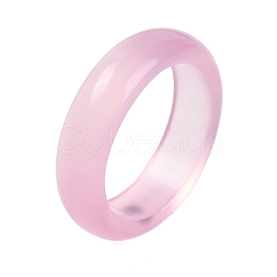 Dyed & Heated Natural Agate Finger Rings for Women RJEW-Z075-02E-1