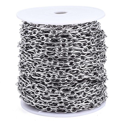Tarnish Resistant 304 Stainless Steel Figaro Chains Chains CHS-N001-03P-1