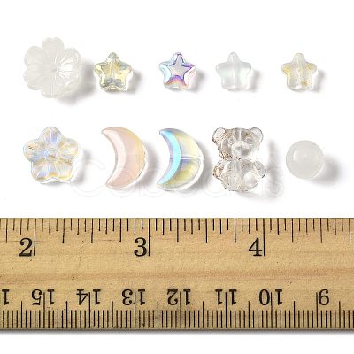 122Pcs 8 Styles Electroplate Transparent Glass Beads Sets EGLA-FS0001-51-1