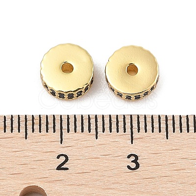 Rack Plating Brass Micro Pave Cubic Zirconia Beads KK-F879-14G-05-1