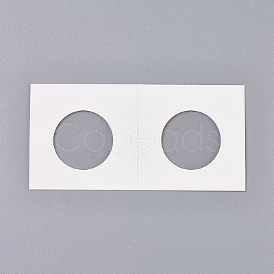 Cardboard Staple Type Coin Mylar Flip Holder Cover Case AJEW-WH0052-06D-1