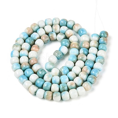 Ombre Effect Dyed Glass Beads Strands GLAA-N067-01A-03-1