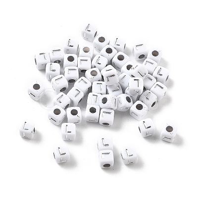 Opaque Acrylic Beads OACR-D282-06L-1