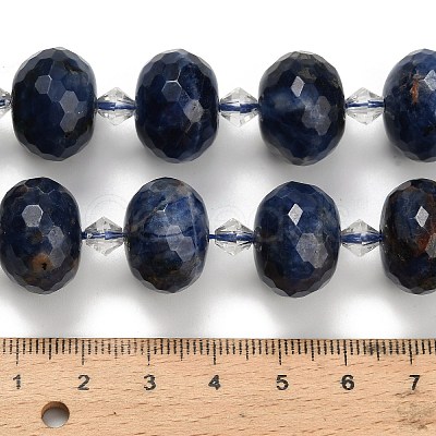 Natural Sodalite Beads Strands G-L642-I10-18x13mm-1