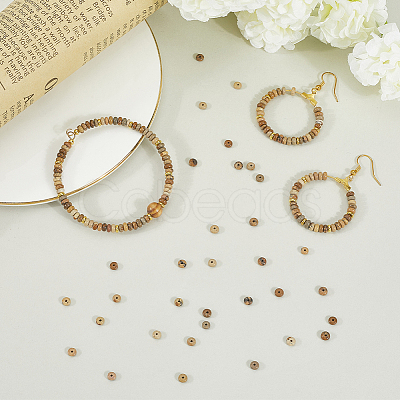 200Pcs Natural Picture Jasper Beads G-PA0001-01-1